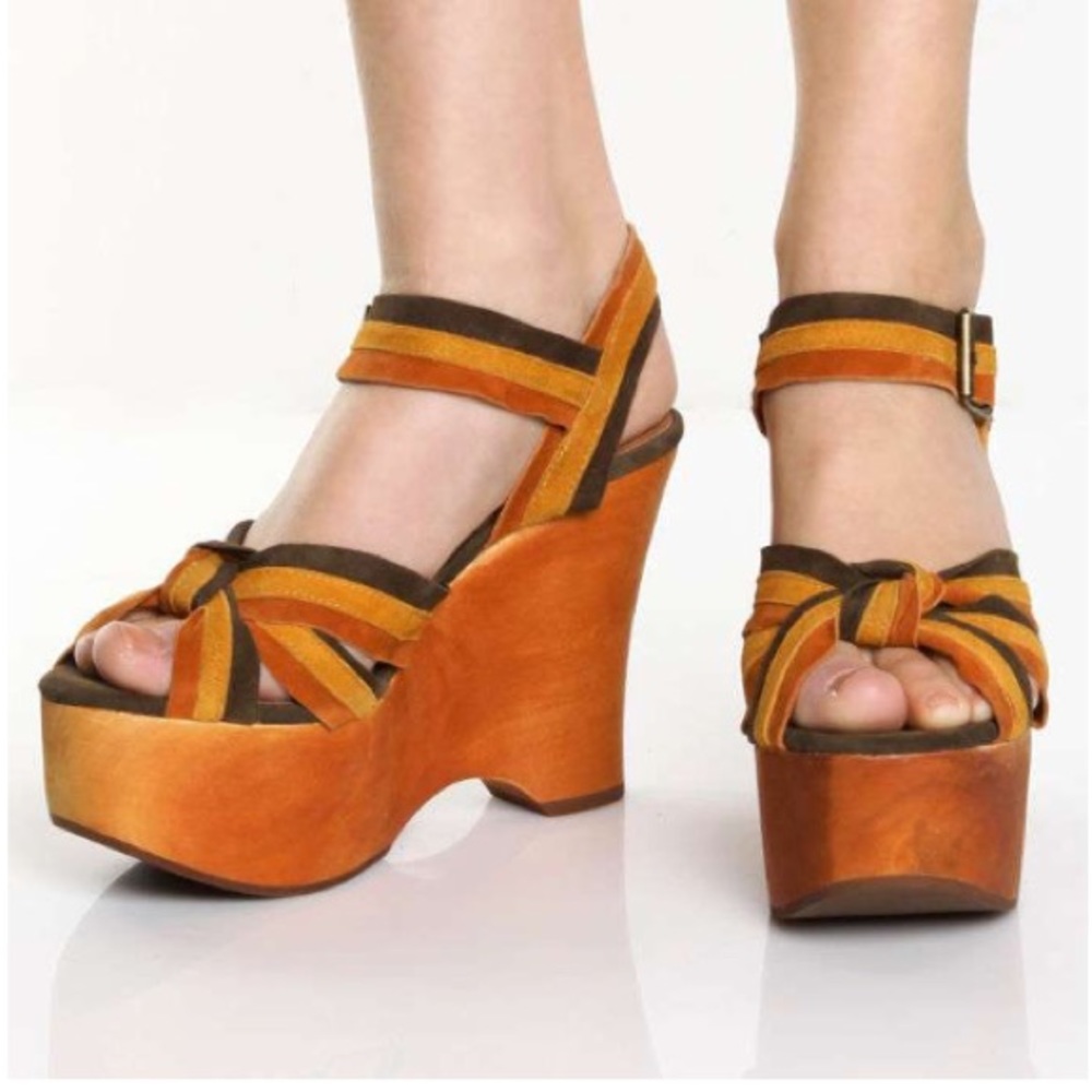 Jeffrey Campbell Sunny Day Suede Platform Sandals